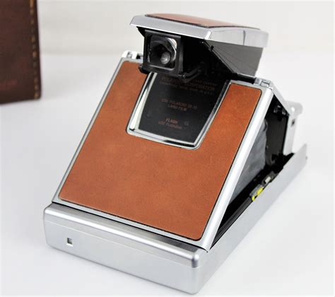 Vintage Camera, Polaroid SX-70, Land Camera and Leather Carry Case, 1974