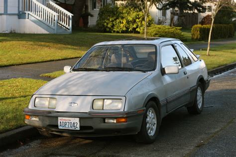 OLD PARKED CARS.: 1986 Merkur XR4Ti.