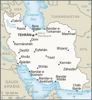 Iran Map (Political) - Worldometer