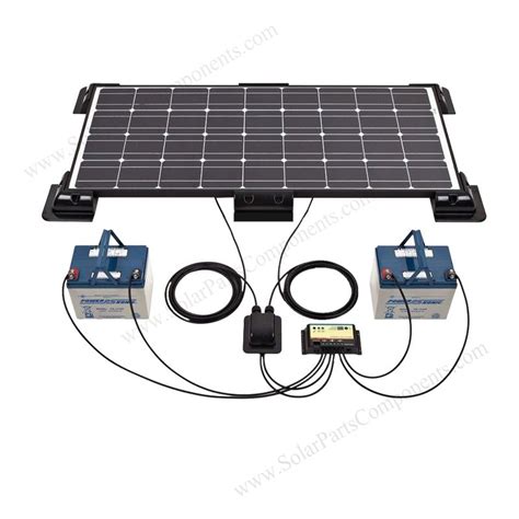 Caravan mounting systems, kits and brackets for solar panels installation