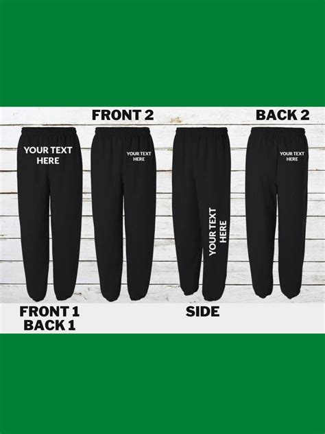 Custom Sweatpants Sweatpants Personalized College Apparel - Etsy