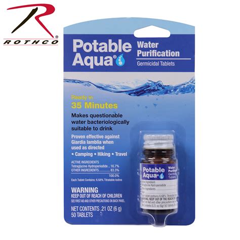 Potable Aqua Water Purification Tablets