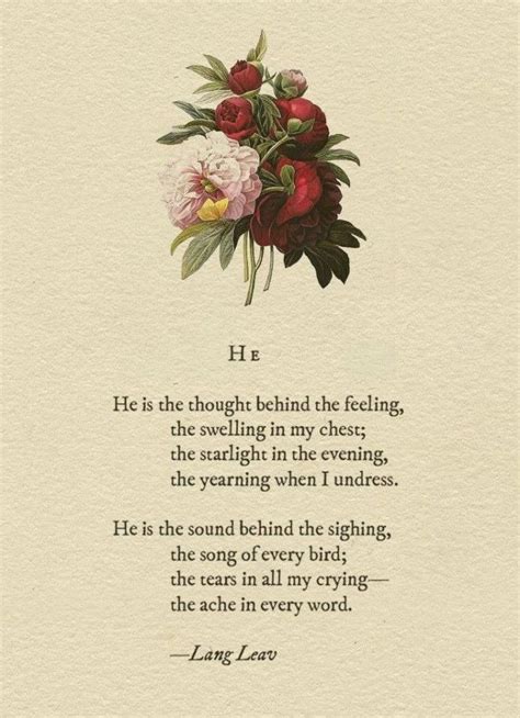 “My Favorite Poems From Lang Leav” | Poems for him, Birthday quotes for ...