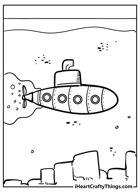 Submarine Coloring Pages