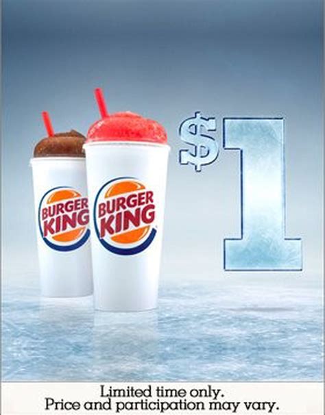 $1 LARGE ICEEs at Burger King (Cheap Brain Freeze Opportunity!) - al.com