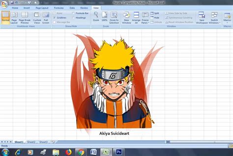 Excel Art Naruto Akiyama Midnight - Illustrations ART street