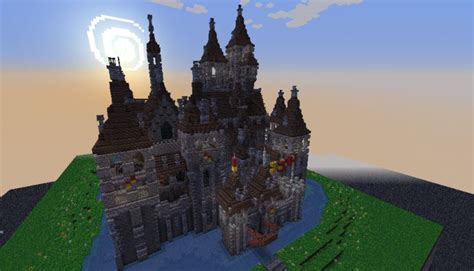 an image of a castle in minecraft