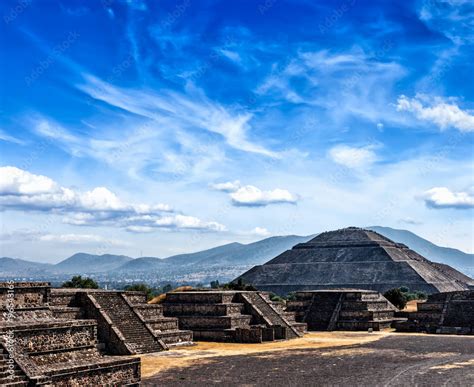 Teotihuacan Pyramids Stock Photo | Adobe Stock