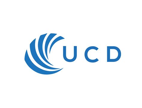 UCD letter logo design on white background. UCD creative circle letter ...