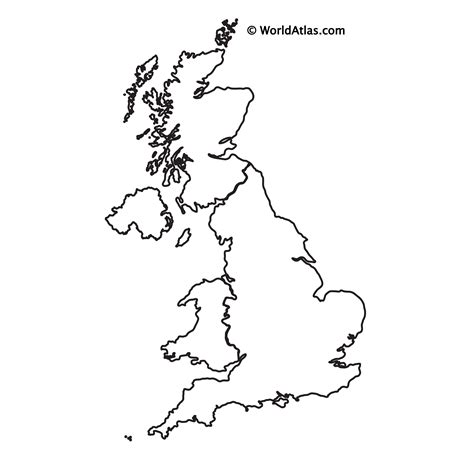 Blank Map Of Uk Outline Map Of Uk Map Outline Outline Pictures Map | My ...