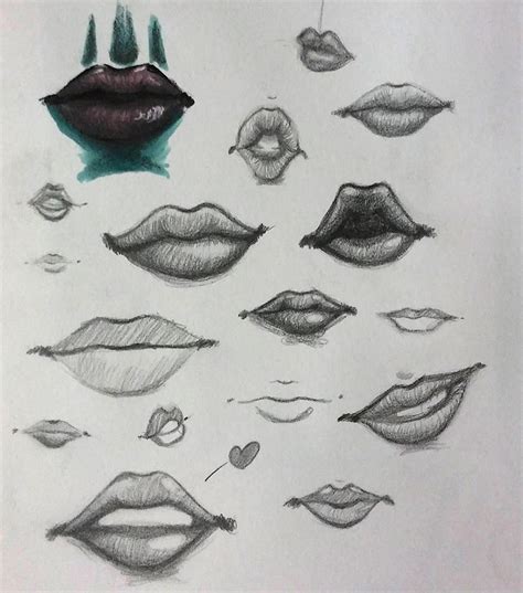 lip Art Drawing Mouths - Arthur Delaportilla