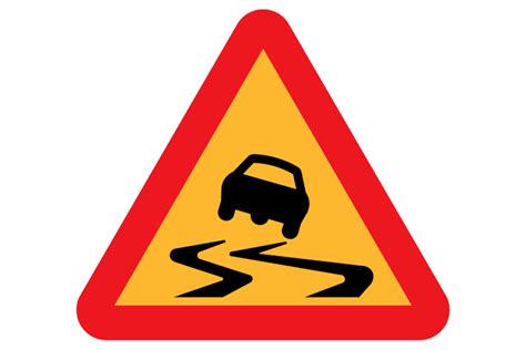 File:Safety topic image Road sign slippery surface.png - Wikimedia Commons