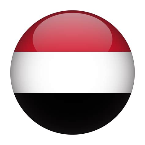 Yemen 3D Rounded Flag with Transparent Background 15272065 PNG