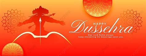 Traditional Happy Dussehra Festival Banner Design Template Download on ...