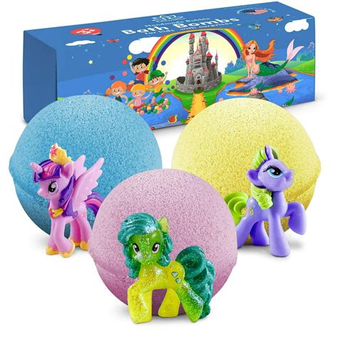 Bath Bombs For Kids with Surprise Inside Pony - Bath Bomb Kit with Toys ...