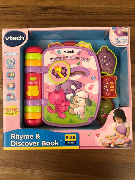 Vtech rhyme & discover book, 兒童＆孕婦用品, 嬰兒玩具 - Carousell