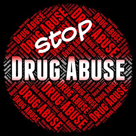 Stop Drug Abuse Indicates Drugs Rehabilitation And Abused | Stock image | Colourbox