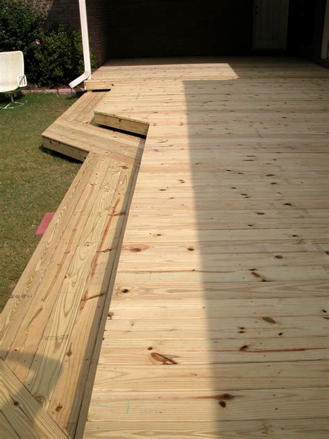 flat deck with wrap around steps1 | RL Fencing & Decks