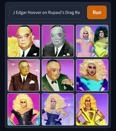 J Edgar Hoover on Rupaul's Drag Race : weirddalle