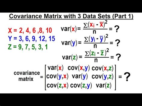 Covariance Matrix Formula