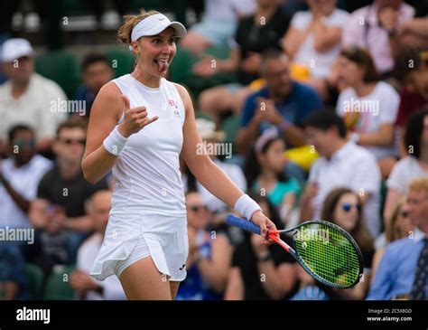 Beatriz Haddad Maia of Brazil in action during her first-round match at ...