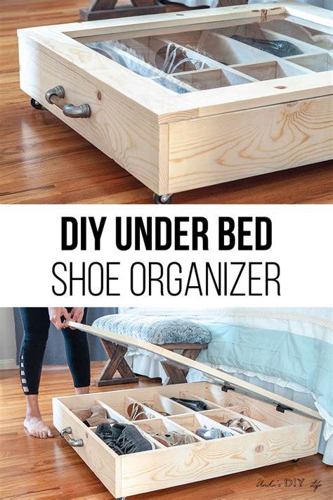 How To Make DIY Under Bed Storage For Shoes - Anika's DIY Life