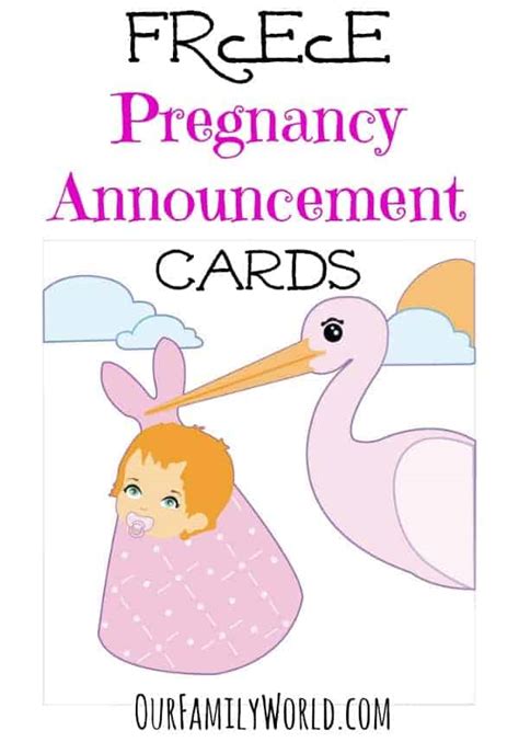 Great Free Pregnancy Announcement Cards in Dec 2024 - OurFamilyWorld.com