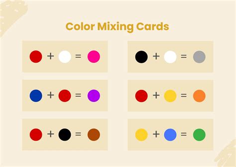 Acrylic Color Mixing Chart in Illustrator, PDF - Download | Template.net