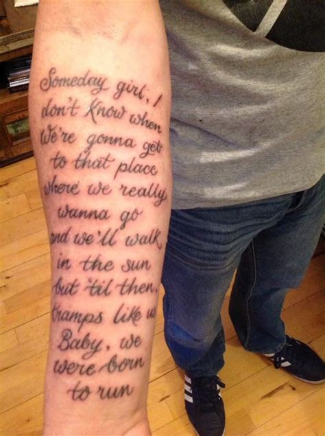 Pin by abbicabo on Bruce Springsteen - Tattoos | Tattoo quotes, Bruce ...