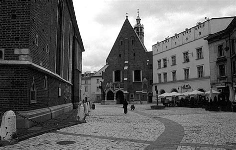 Photos - Europe - Poland - Krakow - Old Town - black and white