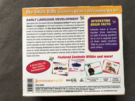 Bee Smart Baby Vocabulary Builder ( 5 VCD Complete Box Set ), Hobbies & Toys, Music & Media, CDs ...