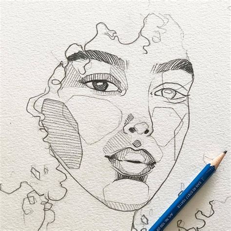 Girl Drawing Sketches, Sketch Painting, Pencil Art Drawings, Cool Art ...