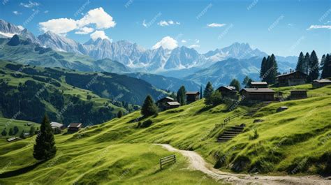 Premium AI Image | Summer in the Dolomites