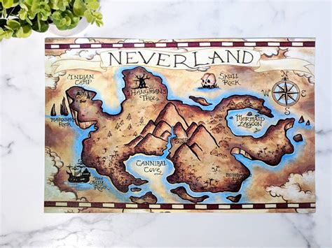 Once Upon A Time Neverland Map