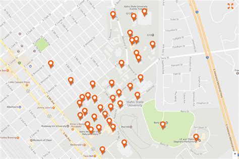 Idaho State University Campus Map - Printable Map