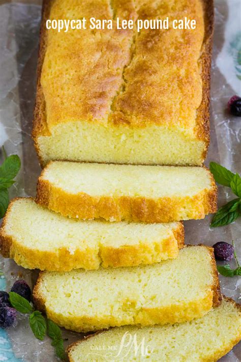 Copycat Sara Lee Pound Cake Recipe