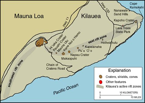 Mauna Loa und Kilauea - Karte - Medienwerkstatt-Wissen © 2006-2024 Medienwerkstatt