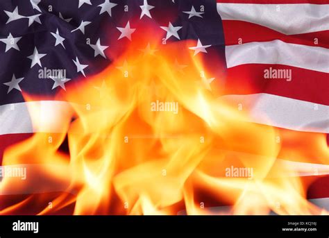 Burning American Flag Wallpaper
