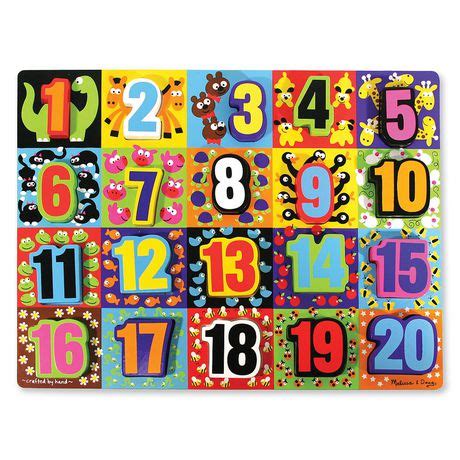 Melissa & Doug Jumbo Numbers Chunky Puzzle - Walmart.ca