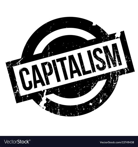 Capitalism rubber stamp Royalty Free Vector Image