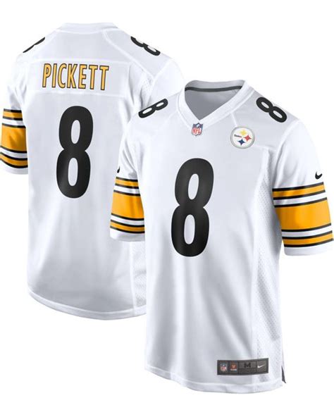 Nike Satin Pittsburgh Steelers Kenny Pickett #8 White Game Jersey for Men | Lyst