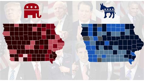 Maps: A look at Iowa caucus results from the past 20 years