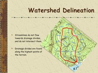 Watershed delineation