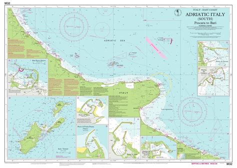 Imray Nautical Chart - Imray-M32 Adriatic Italy (South)