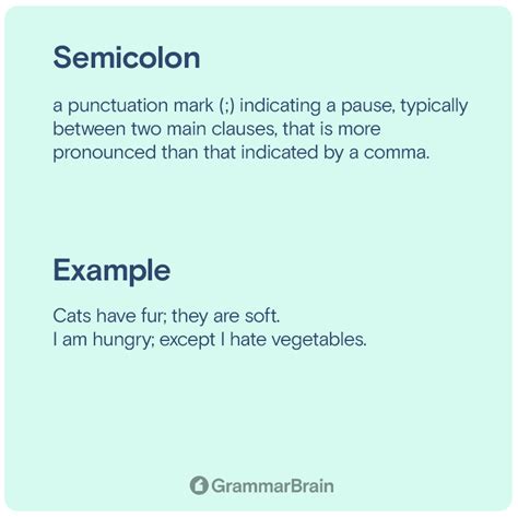 The Semicolon: How to Use Them Correctly (Examples) | GrammarBrain