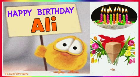 Happy Birthday Ali images gif