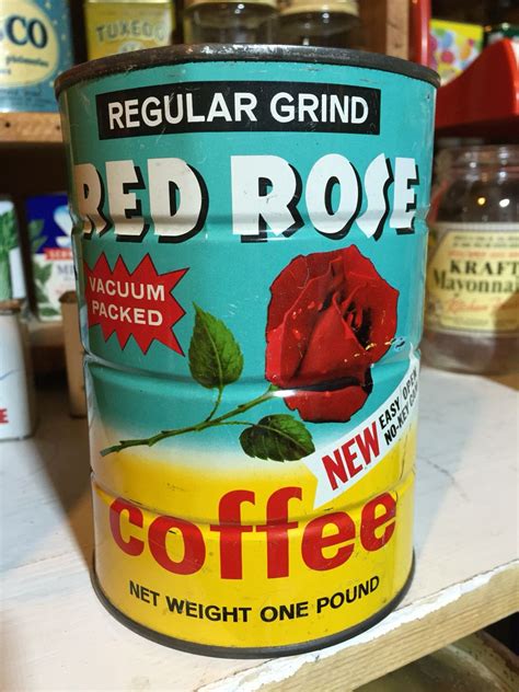 Vintage Red Coffee tin | Vintage recipes, Vintage coffee, Vintage packaging