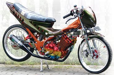 Modification Suzuki Satria FU Drag Style | Diverse Information