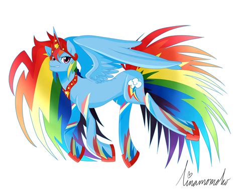 Alicorn Rainbow Dash by linamomoko on DeviantArt