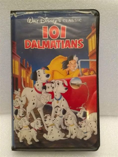 Rare 1992 Black Diamond 101 Dalmatians VHS Walt Disney Classic Vintage ...